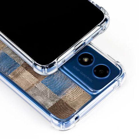 Lumber Grid Moto G 5G (2024) Clear Case